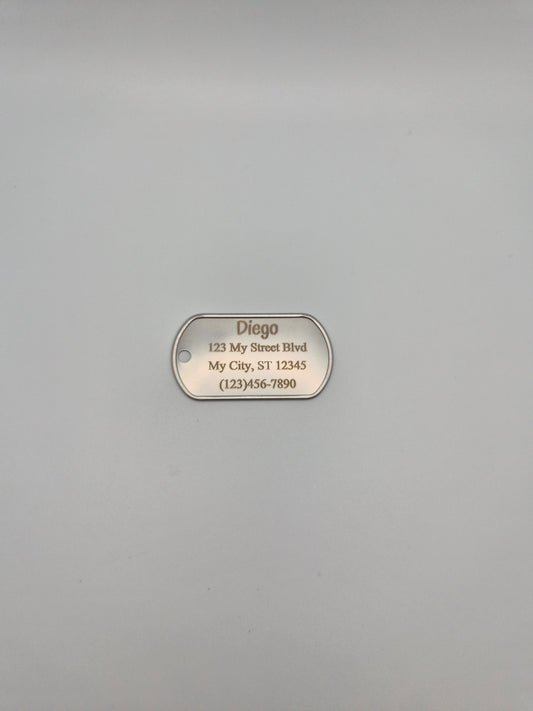 Classic Military Dog Tag