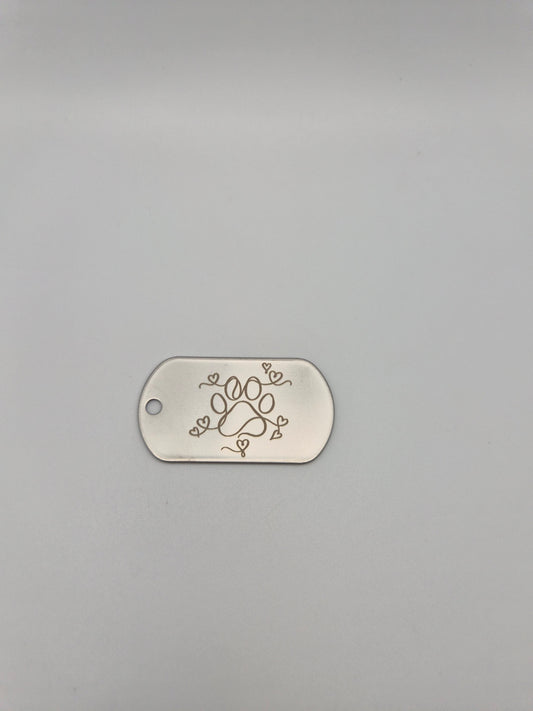 Love & Paws Military Dog Tag