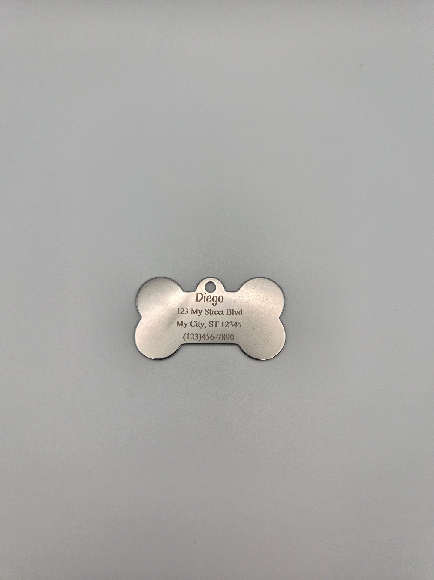"I'm Chipped" Bone Dog Tag