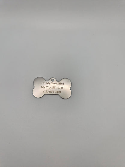 "I'm Chipped" Bone Dog Tag