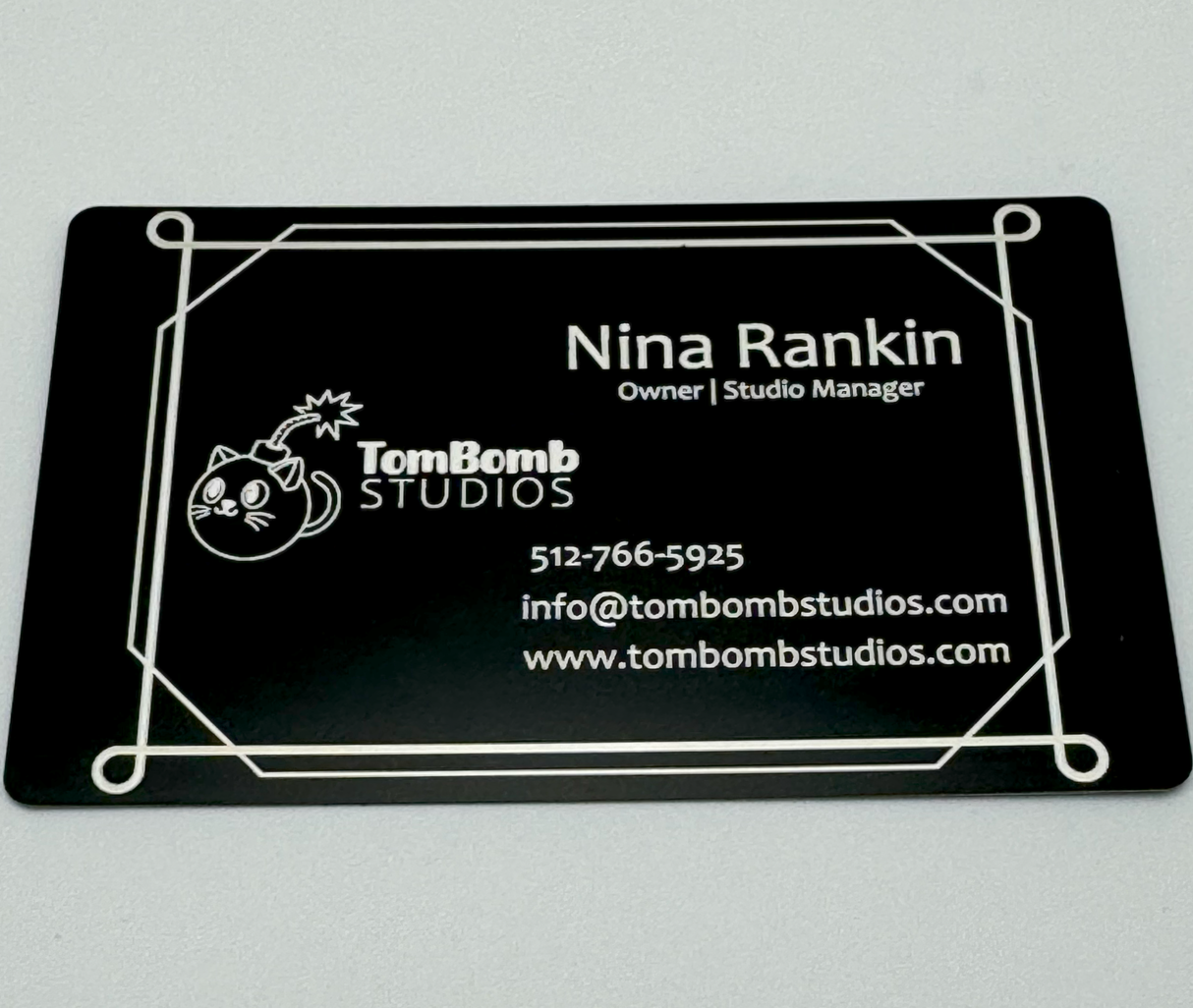 Aluminum Business Cards