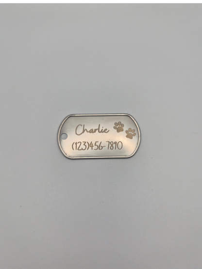 Love & Paws Military Dog Tag