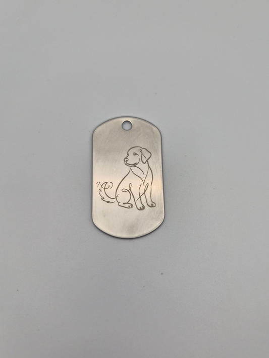 Happy Tail Military Dog Tag